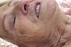 sexy 90 years ancient granny gets rough fucked